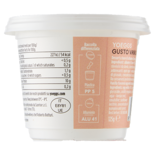 Yoeggs Gusto Vaniglia 125 g