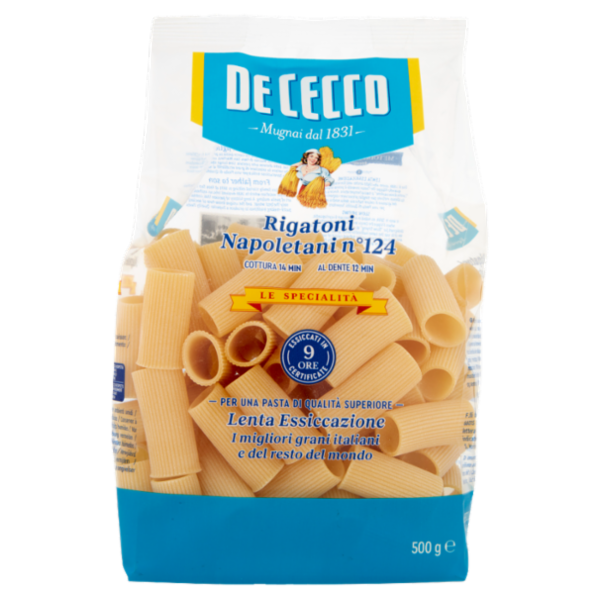 De Cecco Le Specialità Rigatoni Napoletani n°124 500 g
