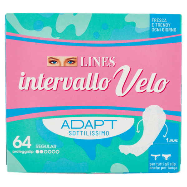 Lines intervallo Velo Adapt proteggislip Regular 64 pz