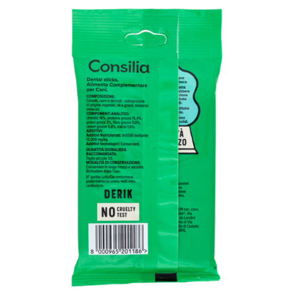 Consilia Cane di Taglia Medio/Piccola Dental Dog 7 Pezzi 110 g