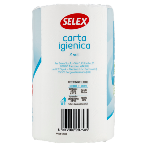 Selex Casa Bella Carta Igienica 2 Veli 4 Rotoloni