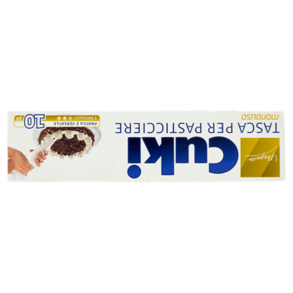 Cuki Prepara Tasca per Pasticciere monouso (10 tasche + 3 beccucci)