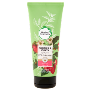 Herbal Essences Balsamo Formula Vegana Purifica e Idrata Con Fragola e Menta 200 Ml