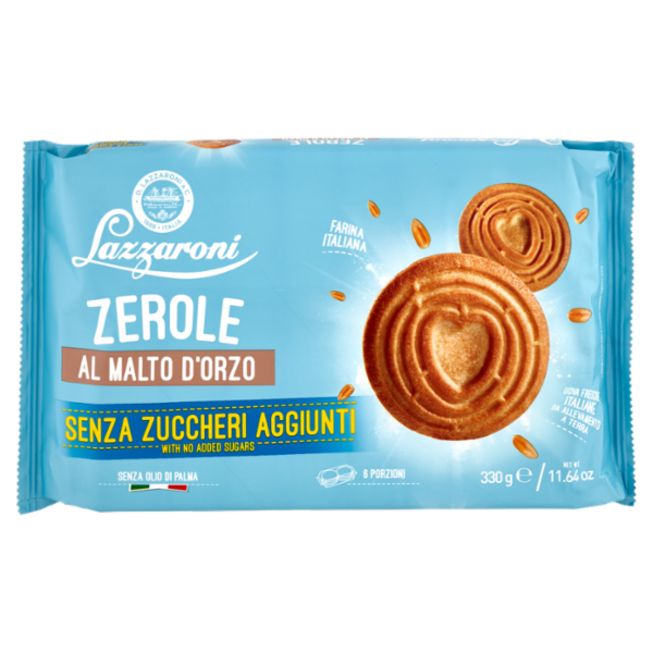 Lazzaroni Senza Zuccheri Aggiunti Zerole al Malto d'Orzo 330 g
