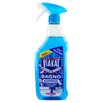 Viakal Express Spray Bagno Senza Risciacquo Fiori Eleganti 470+30ML Gratis