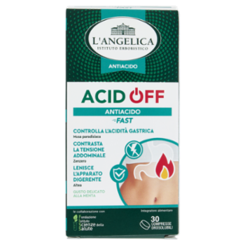 L'Angelica Antiacido Acid Off Antiacido Fast 30 Compresse Orosolubili 45 g