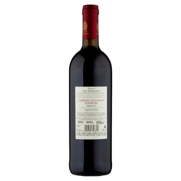 Tenuta Ca' Vescovo Cabernet Sauvignon Superiore Friuli DOC Aquileia 750 ml