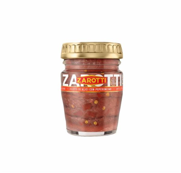 Zarotti Filetti di Alici con Peperoncino in Olio Delicato 60 g