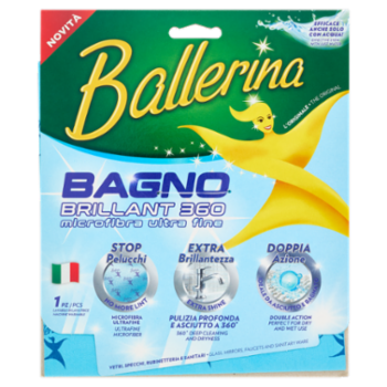 Ballerina Bagno Brillant 360 Microfibra Ultra Fine 1 Pz
