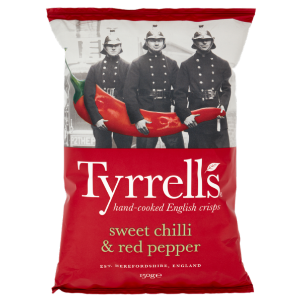 Tyrrell's sweet chilli & red pepper 150 g