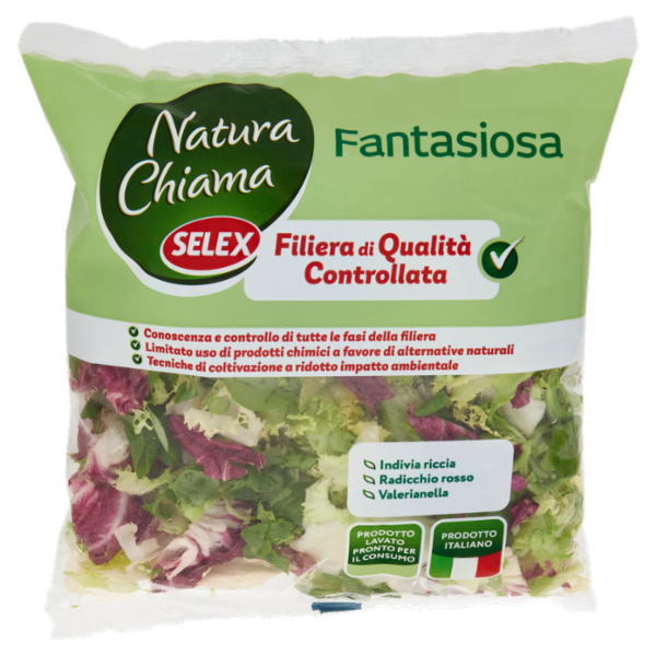 Selex Natura Chiama Insalata Fantasiosa Lavata e Pronta per il Consumo 200 g