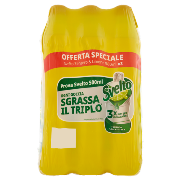 Svelto Zenzero & Limone 3 x 980 ml