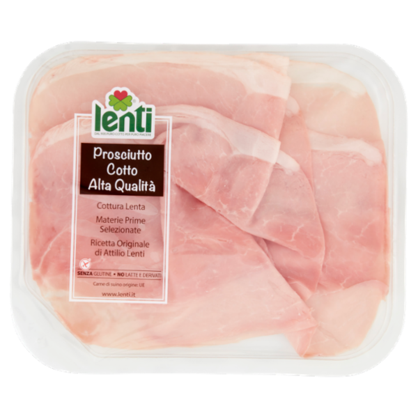 Lenti Prosciutto Cotto Alta Qualità 0,110 kg