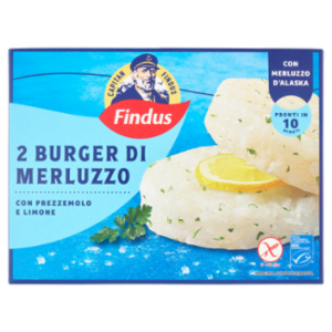 Capitan Findus 2 Burger Di Merluzzo Con Prezzemolo e Limone 170 g