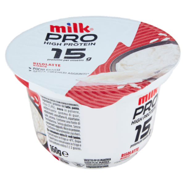 milk Pro High Protein 15g Risolatte Bianco 160 g