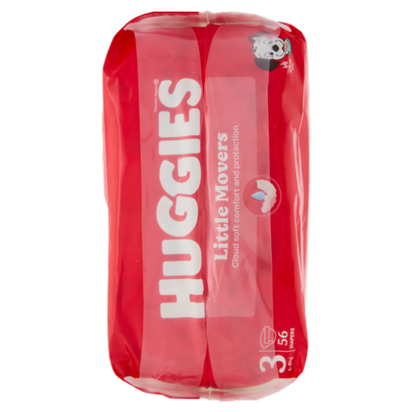 Huggies Little Movers Pannolini 3 4-9 Kg 56 pz