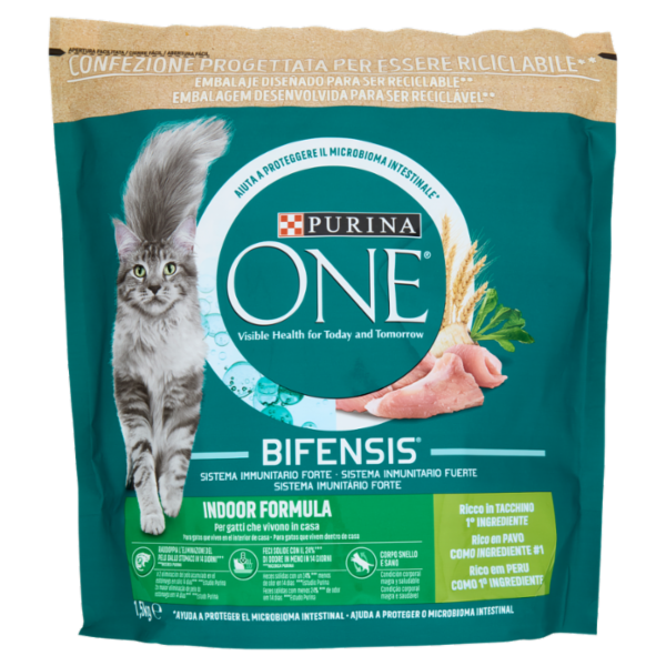 Purina ONE Bifensis Indoor Formula 1,5kg Tacchino