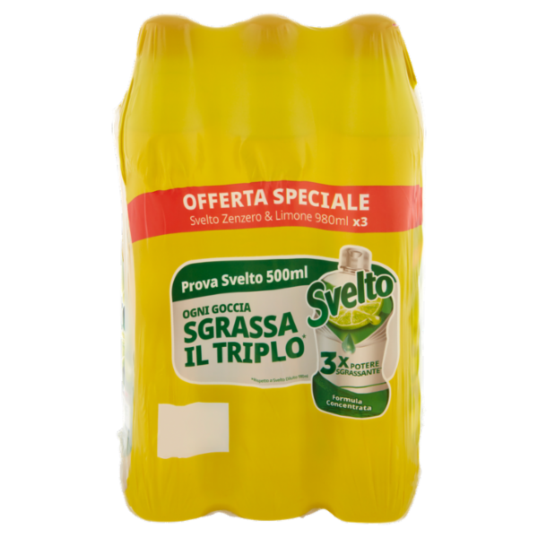 Svelto Zenzero & Limone 3 x 980 ml