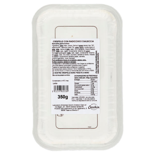 Cecchin la Crespella Radicchio e Salsiccia 350 g