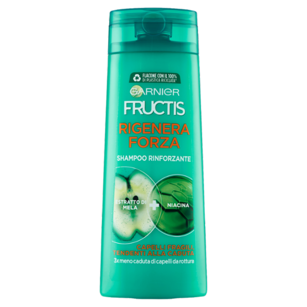 Garnier Shampoo Fructis Rigenera Forza, per Capelli Fragili, Tendenti alla caduta da rottura, 250 ml