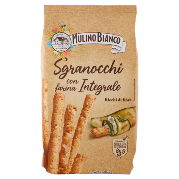 Mulino Bianco Sgranocchi Grissini Integrali con Farina Sostenibile 200g