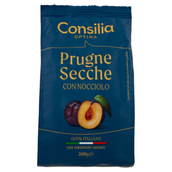 Consilia Optima Prugne Secche con Nocciolo 100% Italiane 200 g