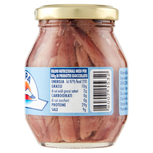 Sipa Filetti di Alici all'Olio di Oliva 140 g