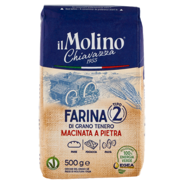 Il Molino Chiavazza Farina Tipo 2 di Grano Tenero 500 g