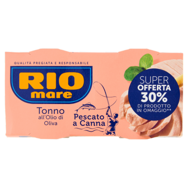 Rio mare Tonno all'Olio di Oliva Pescato a Canna 2 x 160 g
