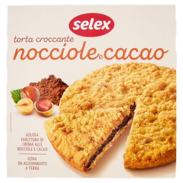 Selex Torta Croccante con Nocciole e Cacao 500 g