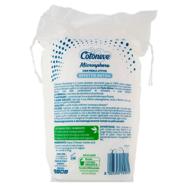 Cotoneve Microsphere con Perle Attive dischetti struccanti 40 pz