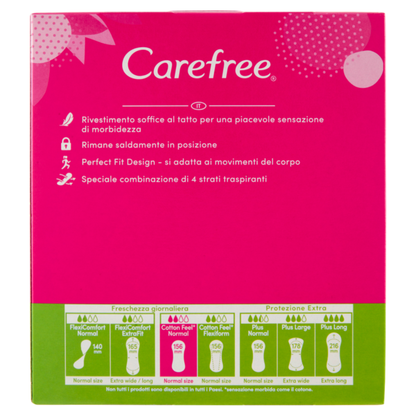 Carefree Cotton Feel* Normal Fragranza all'Aloe Vera Salvaslip 56 pz