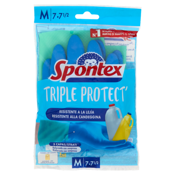 Spontex Triple Protect' Guanti Taglia M 1 paio