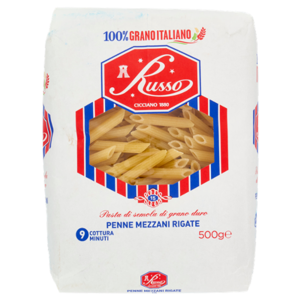 Russo Penne Mezzani Rigate 15 500 g