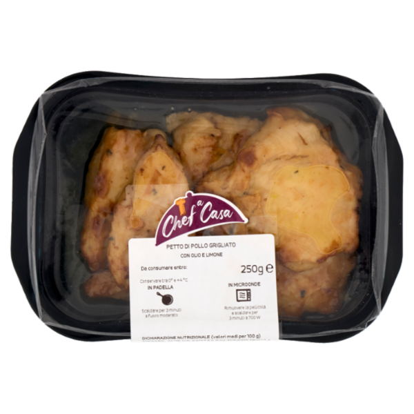 Chef a Casa Petto di Pollo Grigliato con Olio e Limone 250 g