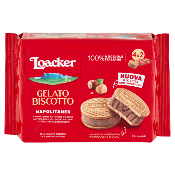 Loacker Gelato Biscotto Napolitaner 4 x 66 g