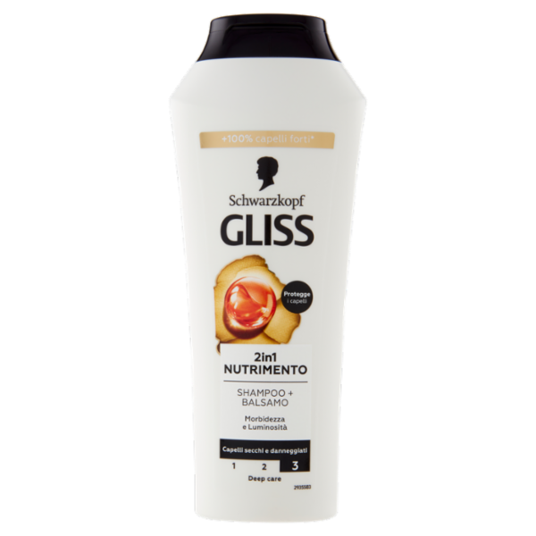 Gliss 2in1 Nutrimento Shampoo + Balsamo 250 ml