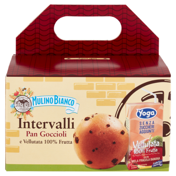 Mullno Bianco Intervalli - Kit Pan Goccioli e Vellutata Fragola Banana 172g