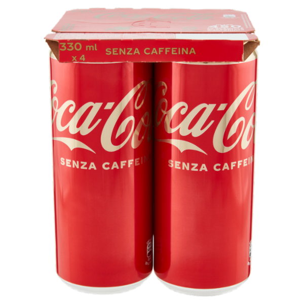 COCA-COLA Senza Caffeina Lattina 4 x 330 ml