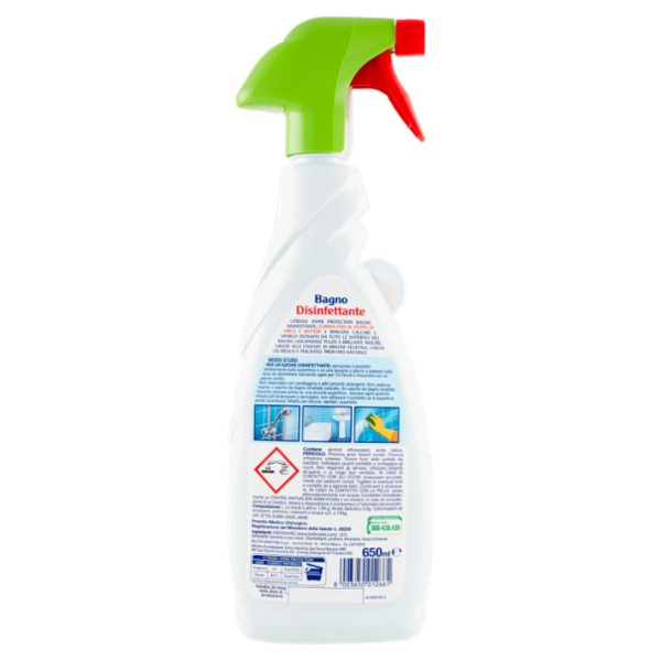 Citrosil Home Protection - Bagno Disinfettante virucida Green Cap, 650 ml