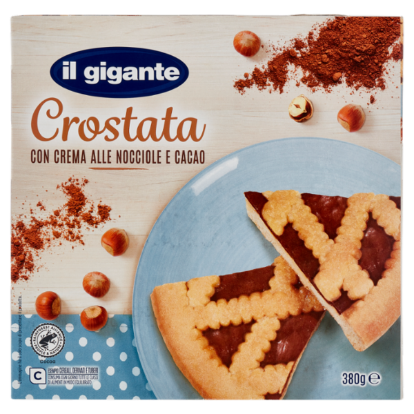 IL GIGANTE Crostata con Crema alle Nocciole e Cacao 380 g