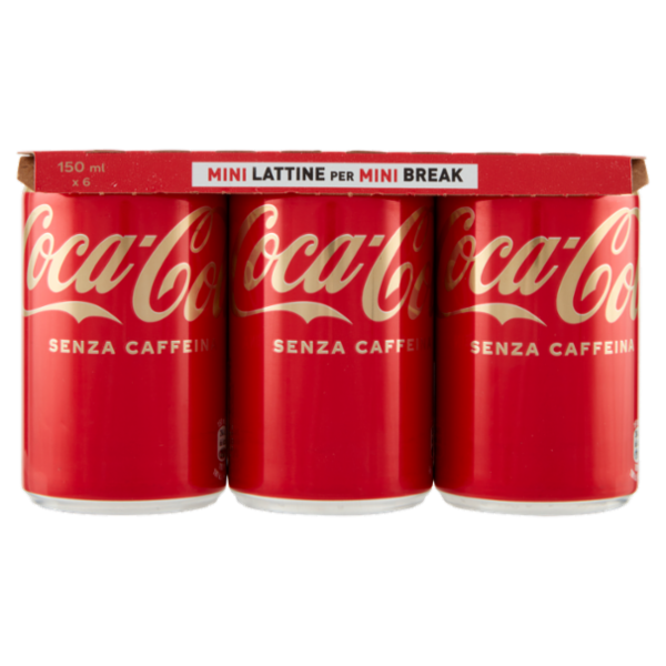 COCA-COLA Senza Caffeina Lattina 6 x 150 ml