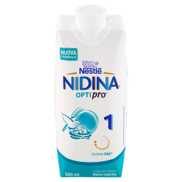 NESTLÉ NIDINA Optipro 1 Latte per lattanti liquido dalla nascita Brick da 500ml