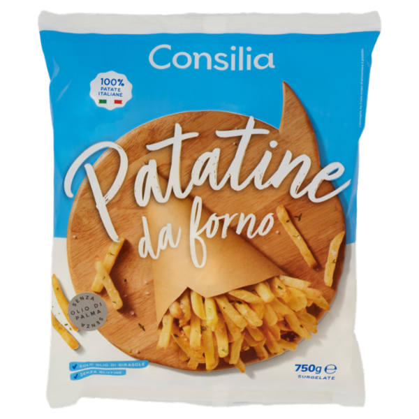 Consilia Patate da Forno Prefritte Surgelate 750 g