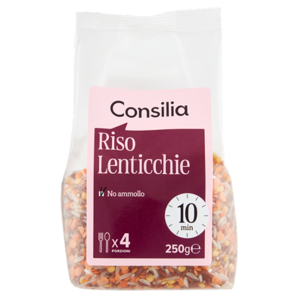 Consilia Cereali e Legumi Secchi Misto Riso Thai e Lenticchie 250 g