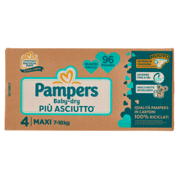 Pampers Baby-dry Maxi 96 pz