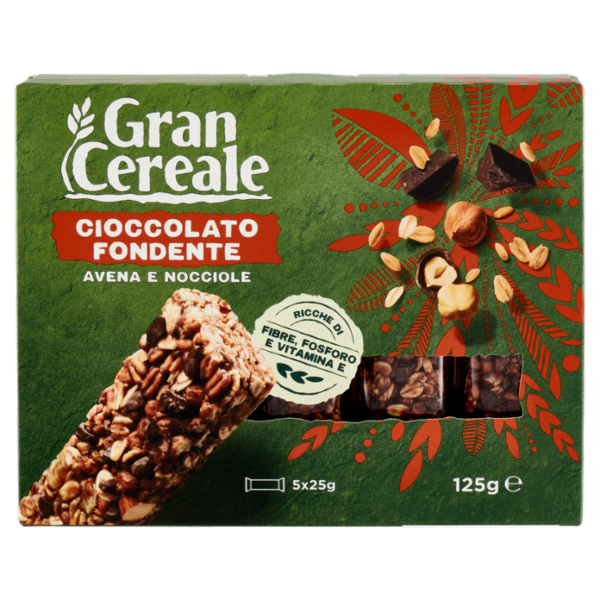 Grancereale Barrette cereali cioccolato fondente 125g