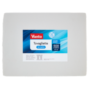 Vanto Tovagliette In Carta Goffrate 1 Velo 30x40 Cm Bianche 500 Pezzi