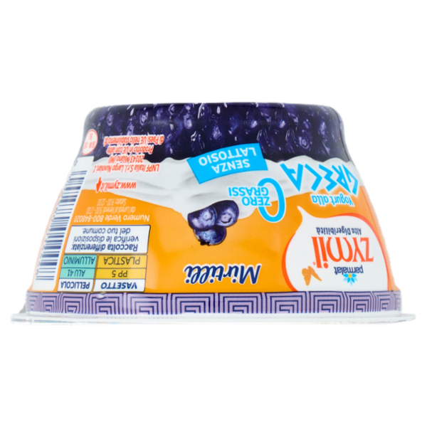 ZYMIL Alta Digeribilità Senza Lattosio Yogurt alla Greca Zero Grassi Mirtilli 150g