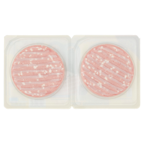 Fratelli Beretta Paciocotti 2 Hamburger di Prosciutto Cotto con Mozzarella 150 g